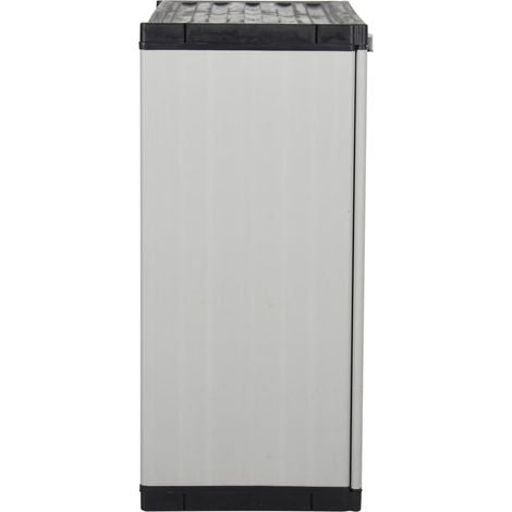 arden Storage Cabinet with 1 Shelf Grey and Black